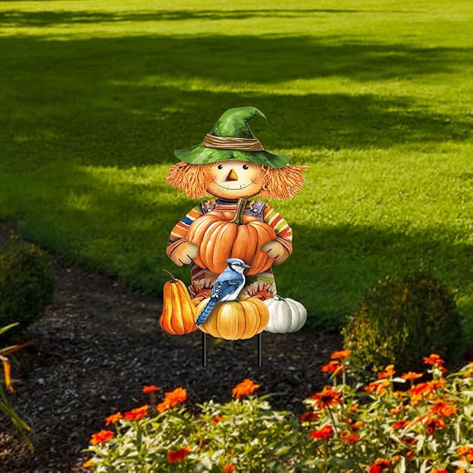 Briarwood Lane Smiling Scarecrow Metal Art