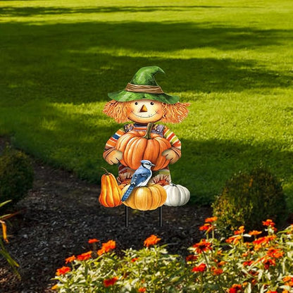 Briarwood Lane Smiling Scarecrow Metal Art