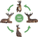 Outdoor Large-Sized Deer Garden Statue,Decorative Sculpture, 23 inches Indoor/Outdoor Garden Decoy Animal Statue Forest Fawn Sculpture