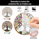 7.87 Inch Sun Catcher，Tree of Life Stained Glass Window Hanging，Acrylic Suncatchers Window Decorations for Indoor/Outdoor Garden Housewarming Gift for Mom