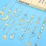 16 pcs Crystal Suncatcher, Colorful Suncatchers Sun Catchers Indoor Window Hanging Ornaments for Home Garden Ceiling Christmas Party Wedding Indoor Outdoor Decoration Prism Rainbow Maker