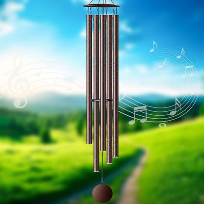 68” Large Wind Chimes for Outside Deep Tone, Bronze WindChimes for Women Mom Grandma, Memorial Sympathy Wind Chime for Loss of Loved One