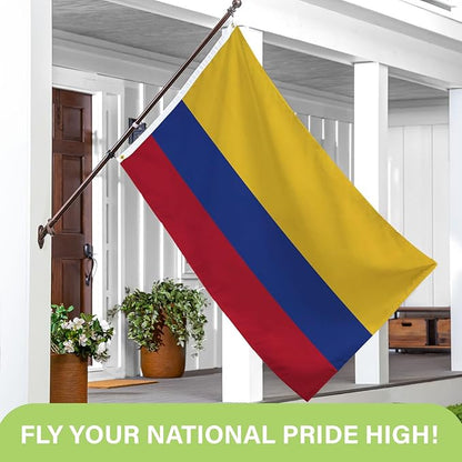Evergreen Colombian Flag 3x5 Outdoor Double Sided, Colombia Flags for Outside with Grommets, 3-Ply Banners for Garden Patio, Indoor Wall Decor for Room, Works with Standard Estate Flag Poles