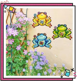 HEAVYSEVEN Metal Frog Wall Art Garden Iron Craft for Indoor/Outdoor Decoration, Suitable for Home Garden Room Decors (Yellow)