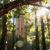 Personalized Wind Chimes 36inch, in Loving Memory of Sympathy Wind Chimes, Candle Design Memorial Wind Chime, Loss of Loved Dad/Mom Outdoor, Listen to the Wind (Produced in USA)