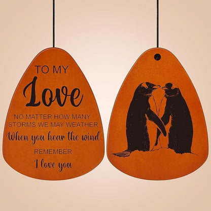Valentines Day Gifts for Her Him Boyfriend Girlfriend Wife Husband Women Men, Romantic Gifts for Mothers Day, Fathers Day, Birthday, Wedding, Anniversary, Christmas, 32 Inch Wind Chimes Gift