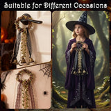 RENEMEGO 4 Set Bells for Door - DIY Witchcraft Supplies Kit Hanging Wind Chimes for Door Knob Wiccan Stuff Samhain Home Decor for House Bedroom Garden Wall Witch