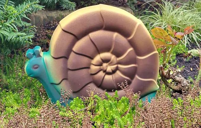 SvitMolds Concrete Mold DIY Snail Stepping Stone Mould Concrete Cement Mould ABC Plastic Pulmonata Garden and Yard Decor Garden Path D74