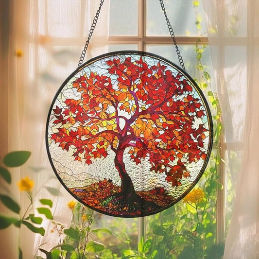 Stained Glass Window Hanging,suncatcher Stained Glass kit,Stained Glass Ornament, Garden suncatchers for Windows Hanging,Window Decor or Indoor,Gifts for Women, Lovers, Couple, Friends