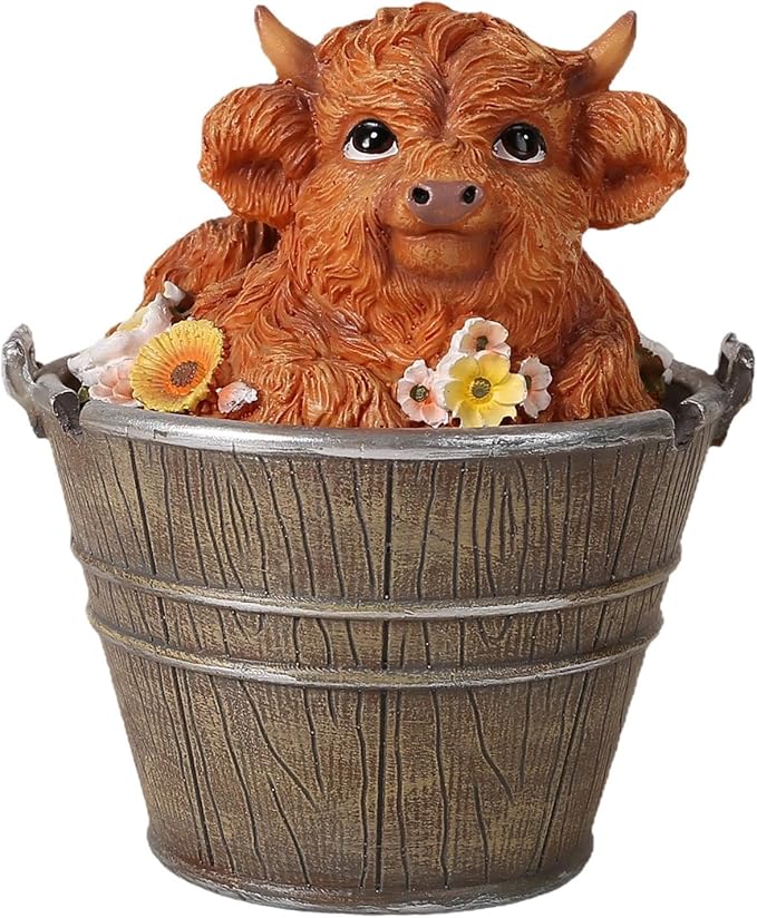 Statue Animal Figurine Creative Unique Collectible Rustic Sculpture Garden Statue for Patio Yard Countryside