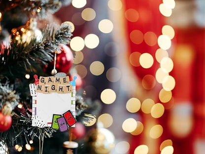 Game Night Christmas Ornament, Board Game Ornament Gift Idea, Stocking Stuffer Easily Personalized at Home - Arrives in Gift Box