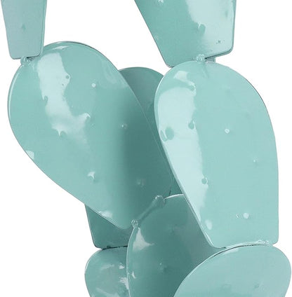 Cactus Statue, Prickly Pear Cactus Yard Art, Iron Art Cactus Statue Decor, Easy Installation for Garden, Courtyard, Balcony, Outdoor Desert Decor