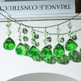 Pack of 10 Green Crystal Ball Prism 30mm Suncatcher Chandelier Prisms Part Decor Rainbow Maker