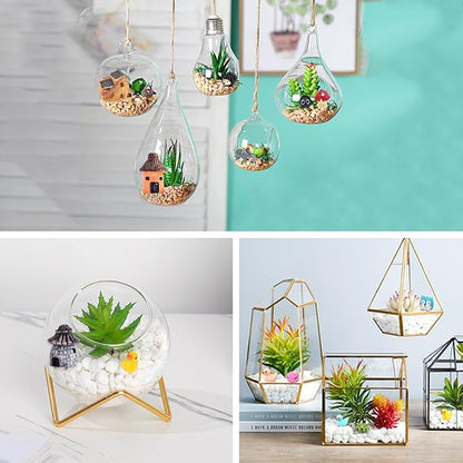 113 PCS Fairy Garden Accessories,Miniature Fairy Garden Accessories Outdoor,Fairy Garden Kit,Fairy Garden Animals, Miniature Figurines,Micro Landscape Ornaments Kit,Garden DIY Kit