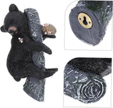 Yardwe Resin Bear Sculpture for Outdoor Decor Unique Tree Animal Figurine Durable Garden Ornament Versatile Hanging Table Display for Animal Lovers and Nature Enthusiasts