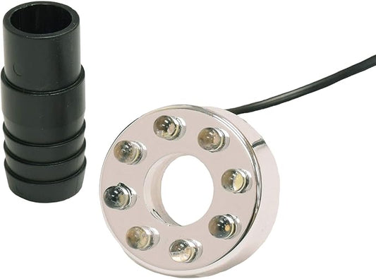 EasyPro LED8B3 LED Statuary Light & Transformer Kit / 1 3/8" Diameter Light/for use with Tranquil Décor Fountains & Basalts / 10' Power Cord / 3 Pack