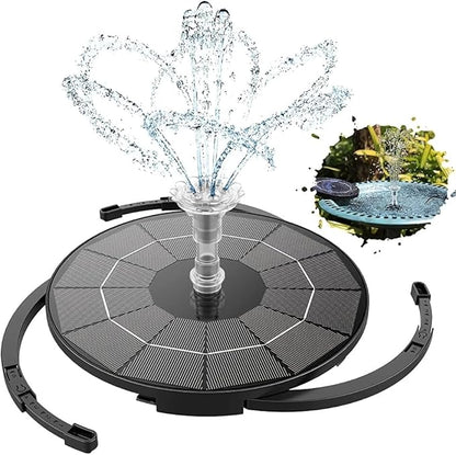 HEERTTOGO 2.8W solar fountain pump, solar powered DIY kit, bird bath solar fountain pump, suitable for bird baths, gardens, ponds, and outdoor solar fountains, portable floating outdoor decorative