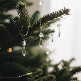 Premium Clear Crystal Glass Drops 2.4" - Multi-Purpose Hanging Prisms for Holiday Party/Home/Window Decoration/Chandelier Replacement Parts (16)