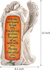 Angel Garden Statues Outdoor Decor, Solar Angel Figurines Lights for Garden Decoration Yard Art Memorial Gifts for Loss of Loved One
