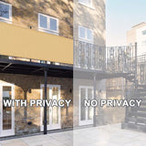 LOVE STORY Balcony Privacy Screen, 3' x16' Sand Deck Shield Screen Fence Cover (HDPE),UV Protection and Weather-Resistant,3 FT Height for Deck, Patio, Backyard, Outdoor Pool, Porch, Railing