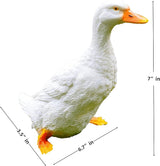 coolboy Real Duck Figurine,Animal Resin Statue Indoor Resin Duck Statue,Garden Decoration Outdoor Sculptures Animal Ornament