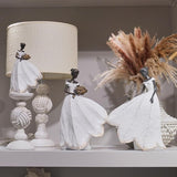 Guichifun Fairy Statue Collection Home Decoration - White Leaf Angel Girls Resin Home Decor for Outside or Inside Rustic Garden Outdoor Yard Decorations Figurines Memory Gift 7.5 x 4.5 x 11.5 Inch