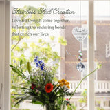 Mom in Heaven Memorial Crystal Suncatcher,Memorial Gifts for Loss of Mom,Loss of a Mother Sympathy Gifts,Hanging Crystals Ornament for Window Rainbow Maker Prisms Home Decor Gift