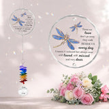 Glass Suncatcher Ornament - Those we Love Don't go Away - Sympathy Gifts for Loss of Loved One - Comfort Keepsake - Crystal Rainbow Maker - Xmas Mother's Day for Mom Dad
