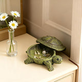 Key Holder Outdoor Waterproof Realistic Turtle Design, Hide a Key Hider with Secret Storage Compartment for Spare Keys, Trinket Box,Mom Gift Resin Spring Garden Ornament for Patio Yard Lawn Home Decor