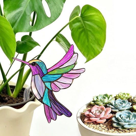 Hummingbird Gifts for Women Mom Grandma, Hanging Planter for Indoor Outdoor Garden, Bird Lover Plant Decor, Mothers Day Birthday Gifts from Daughter Son(4)