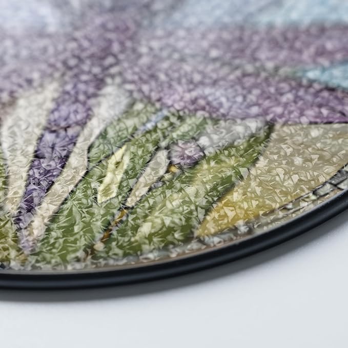 6" Dragonfly Stained Glass Suncatcher – Window Hanging Colorful Glass Panel for Home Decor, Gifts, Kitchen, Living Room – Handmade Sun Catcher Decoration for Nature & Garden Lovers BUG-07C-SG6