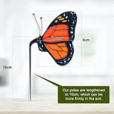 Monarch Butterfly Decorations for Pots, Acrylic Suncatcher Flower Pot Decoration Colorful Butterfly Garden Yard Decor for Spring Home Indoor Outdoor Decor Village Style, Gifts for Women