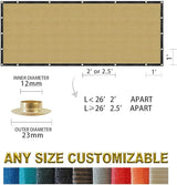 Houssity Beige 3' x 2' Balcony Deck Fence Privacy Screen Cover Panel Shade Cloth Fabric for Chain Link Fence Patio Pool Railing Driveway Walkway Porch Playground Dog Kennel Residence Commercial Use