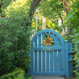 Metal Welcome Sign Daisy Hanging Signs for Front Door - Indoor Outdoor Door Decor Wall Art Flower Decoration Decorative Ornament Wreath for Home Garden Patio (Yellow)
