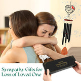 Kathfly Cardinal Wind Chimes for Loss of Loved One, 28" Memorial Wind Chimes for Outside, Cardinal Sympathy Bereavement Condolence Funeral Windchime Gifts for Loss of Father Dad Him