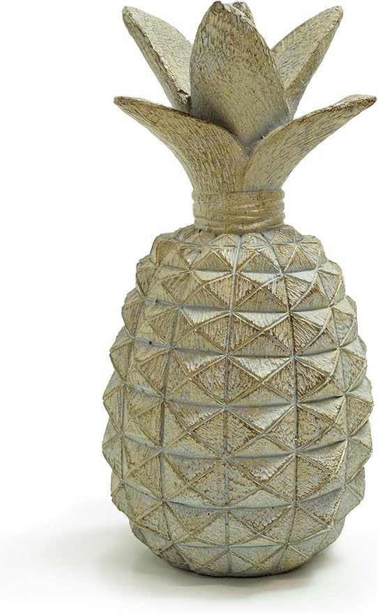 Crystal Castle Pineapple Stone Garden Home Décor Display