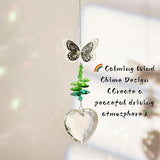 Crystal Sun Catcher for Car, Car Charms for Rear View Mirror, Butterfly Hanging Ornamentcar Sparkling Crystal Prism Decor, Cars Accessories for Women