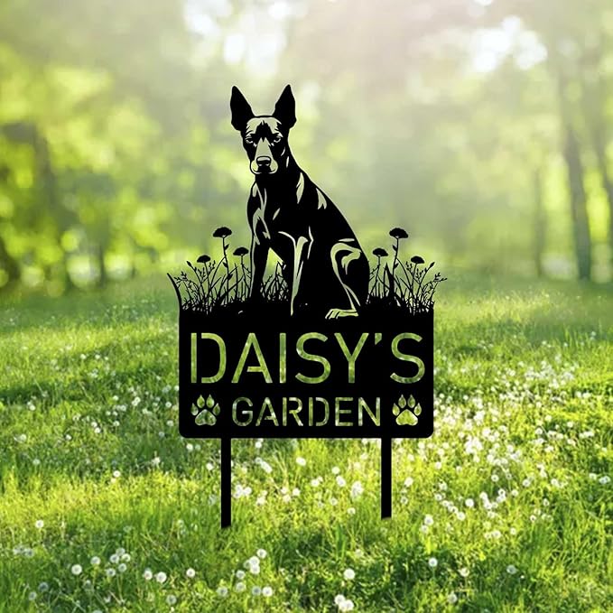Custom Xoloitzcuintli Dog Metal Memorial Garden Stake Personalized Pet Grave Marker Name Sign Remembrance Stake Decor Sympathy Dog Loss,Outdoor Statues for Yard Garden Lawn Patio Pathway Grave.