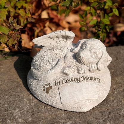 DIY Pet Memorial Stone - Personalized Outdoor Garden Memorial Gift for Loss of Dog, Customizable Keepsake for Pet Lovers(Dog)