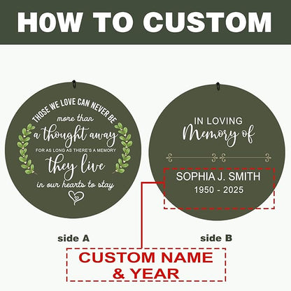ASTARIN Memorial Wind Chimes for Loss of Loved One/Mother Personalized, Bereavement Wind Chimes Gift for Funeral, Indoor/Outdoor Windchime 30/36 inch(Produced in USA)