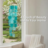 Solange & Frances Wind Chimes for Outside. Capiz Shell Wind Chime Outdoor Decor. Unique House Decor and Gifts for Women Who Have Everything. Ideal for Mom