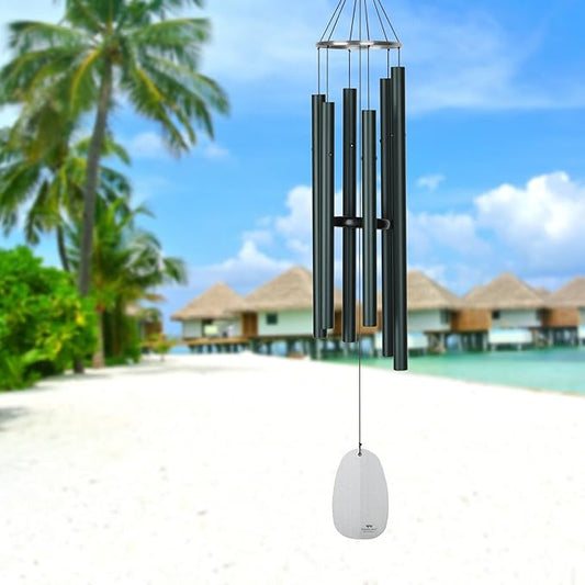 Woodstock Chimes Signature Collection, Bells of Paradise, Rainforest Green 44", Decor Designs Wind Chimes for Outdoor, Patio, Home or Garden Décor (BPLRG)