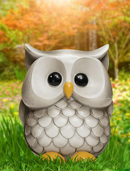 Spoontiques - Decorative Garden Statue - Colorful Home Décor for Indoor or Outdoor Use - Patio Decoration - Garden Accessory - Owl Garden Statue (15043)