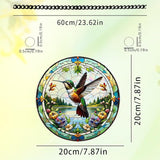 8 Inch Sun Catchers Indoor Window, Acrylic Rainbow Suncatcher Window Hanging Decoration for Living Room Bedroom Summer Home Balcony Ornaments Decoration (141Hummingbird)