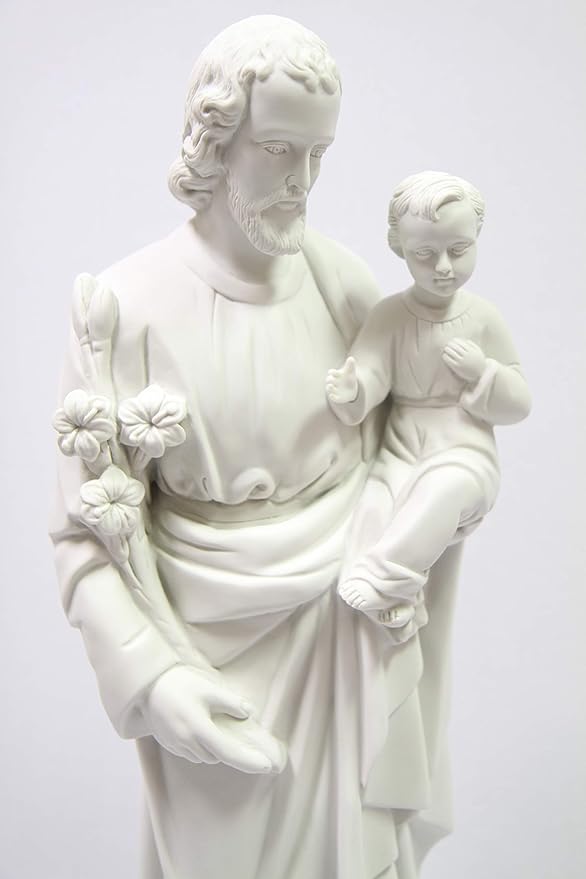 Vittoria Collection 25.5 Inch Saint St Joseph with Child Italian Statue Sculpture Figurine Made in Italy Indoor Outdoor