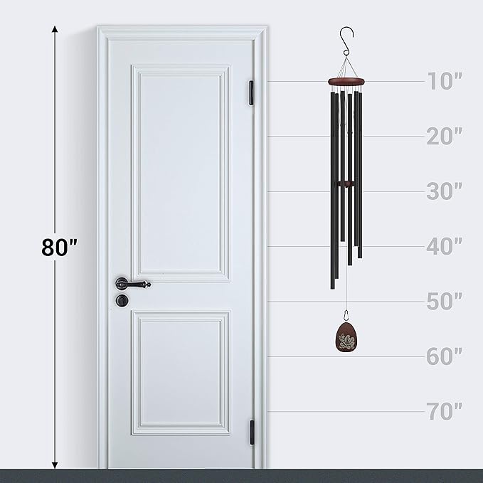 Suntimber Extra Large Wind Chimes Outside Deep Tone, 58" Memorial Wind Chimes for Loss of Loved One,Memorial Sympathy Gifts, Church Wind Chime for Outside Garden,Yard,Patio and Lawn