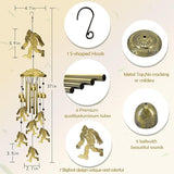 Bigfoot Wind Chimes Outdoor, Big Foot Sasquatch Gifts, Metal Wind Chimes for Outside Memorial Windchimes for Men/Women/Dad/Grandpa Birthday Gift for Outdoor/Indoors Porch, Yard, Garden Decorations