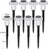 Solar Lights Outdoor 8 Pack Solar Pathway Lights Outdoor 3000K Warm White LED Waterproof Mushroom Lighting Stake for Outside, Yard, Garden, Path, Lawn, Driveway, Patio, Landscape Decorations