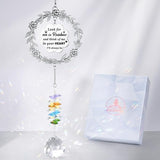 Dog Memorial Sun Catcher - Paw Print Sympathy Gift for Dog Lovers, Crystal Suncatcher Remembrance for Grieving Owners, Rainbow Maker Hanging Present for Pet Loss