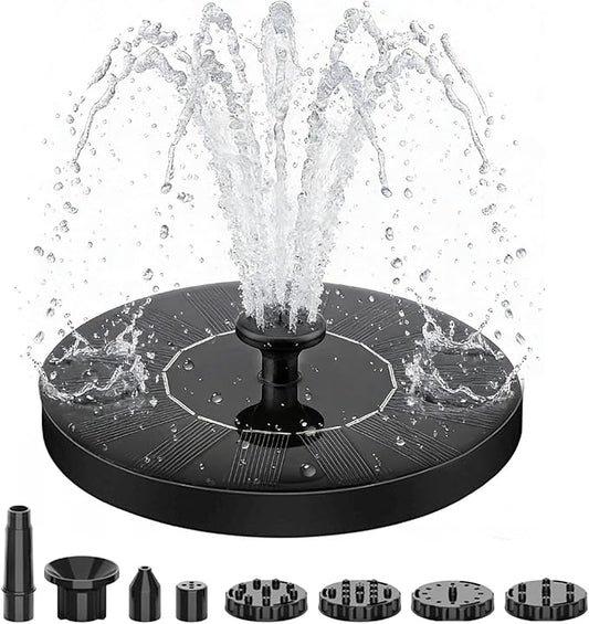 Solar Fountain Pump,Floating Solar Water Pump for Pond, Outdoor Water Feature for Garden, Pool, Patio, Lawn & Garden Decor (6.3inch)